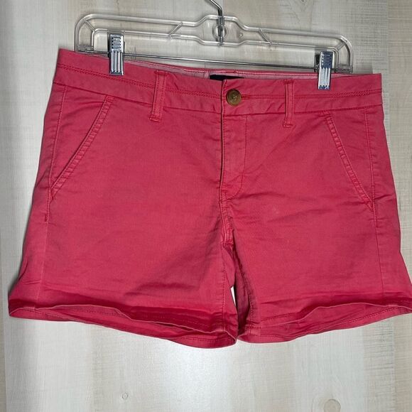 American Eagle midi shorts dark pink, size 6 - Picture 1 of 13